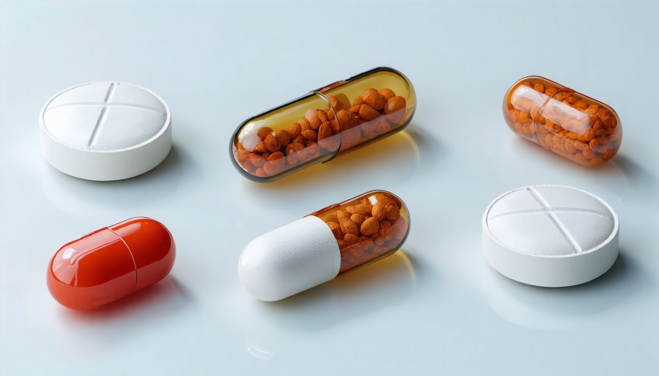 Blister packs of prescription erectile dysfunction pills on a medical desk with a stethoscope, symbolizing treatment options for erection problems